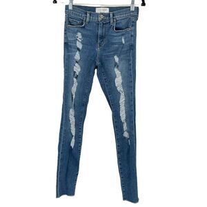 Wilson Gabrielle Stretch Distressed Skinny Jeans Size 25
